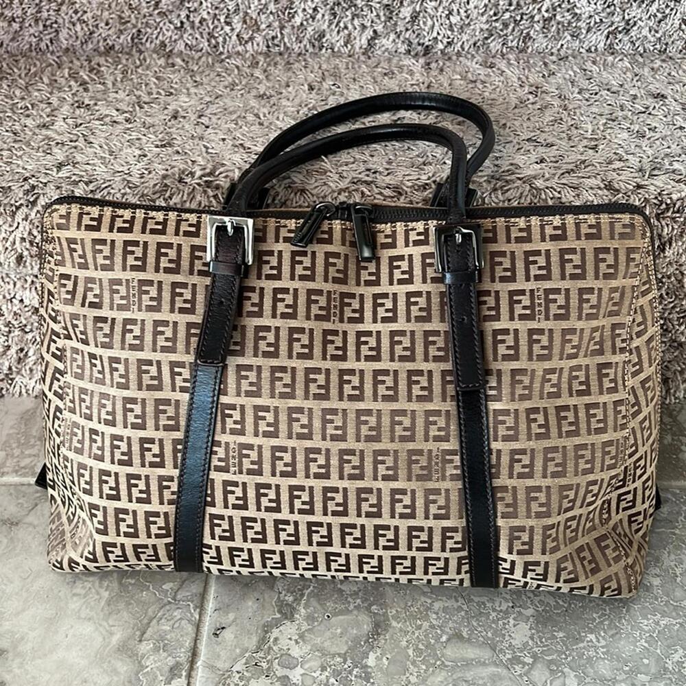 Fendi Zucchino Canvas tote bag Excellent - Picture 3 of 15